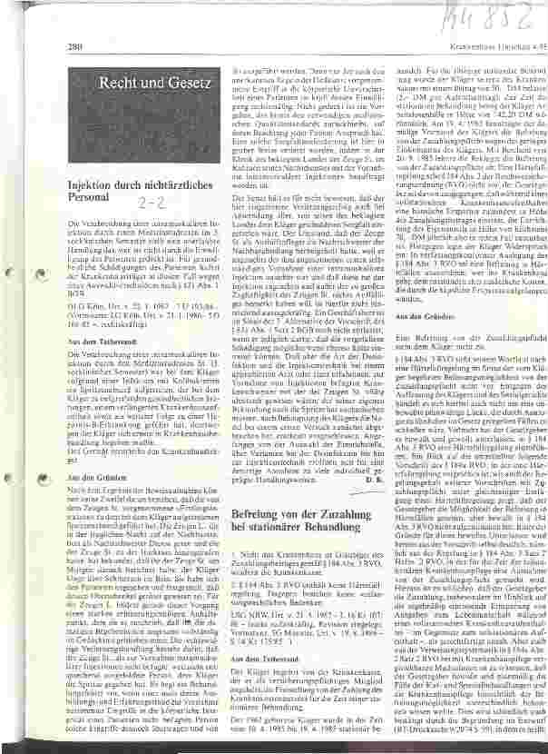 Vorschauseite 1: Injektion durch nichtärztliches Personal