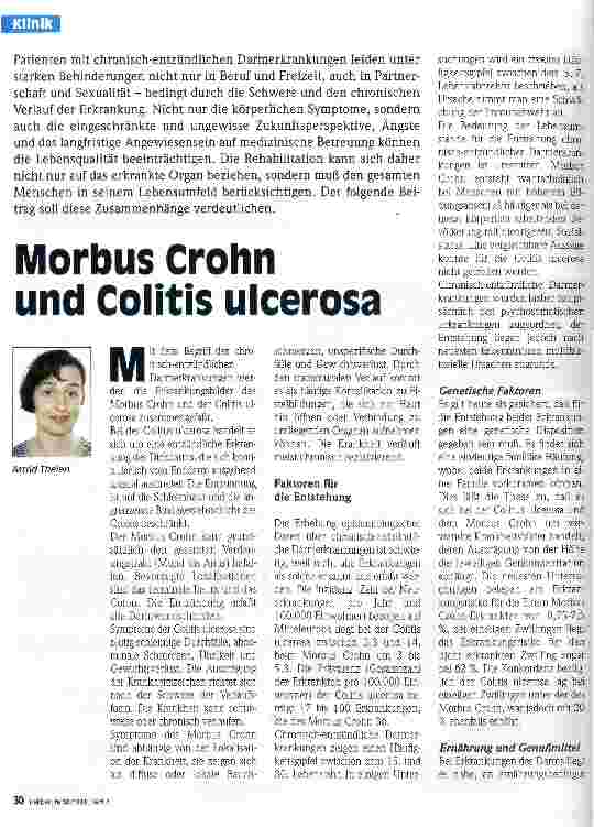 Vorschauseite 1: Morbus Crohn und Colitis ulcerosa