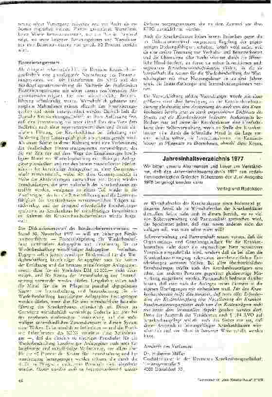 Vorschauseite 5: Vor der Novelierung des KHG