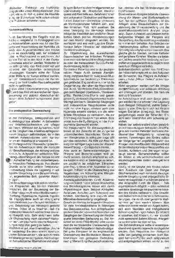 Vorschauseite 6: Pflegerische Aspekte in der Kindranästhesie