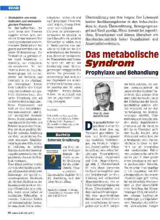 Vorschauseite 2: Der spezielle Nutzen enteraler Ernährung