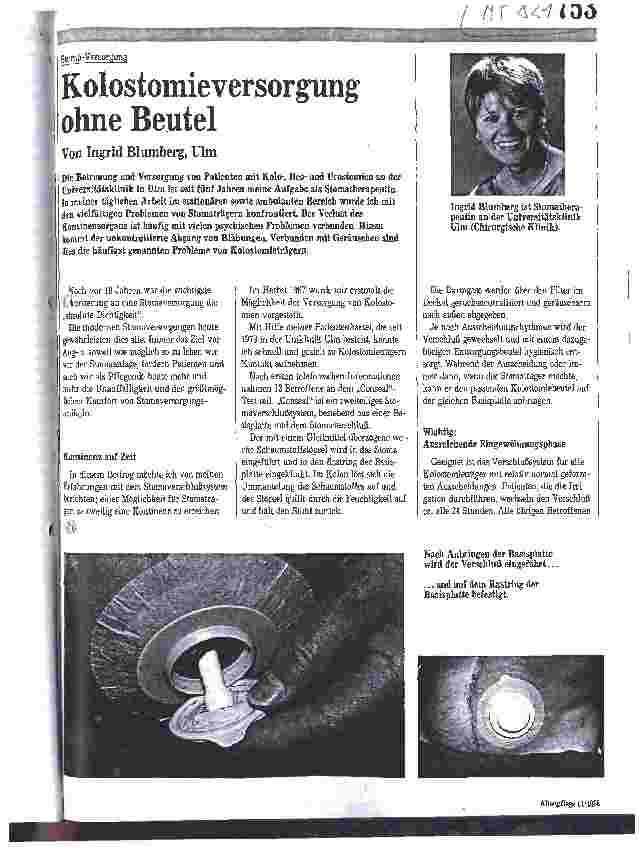 Vorschauseite 1: Stoma-Versorgung - Kolostomieversorgung ohne Beutel