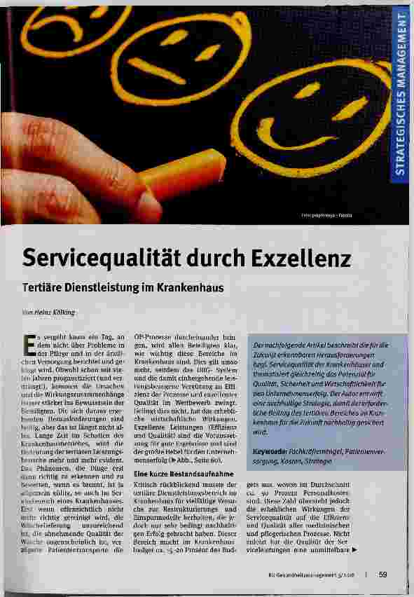 Vorschauseite 1: Servicequalität durch Exzellenz
