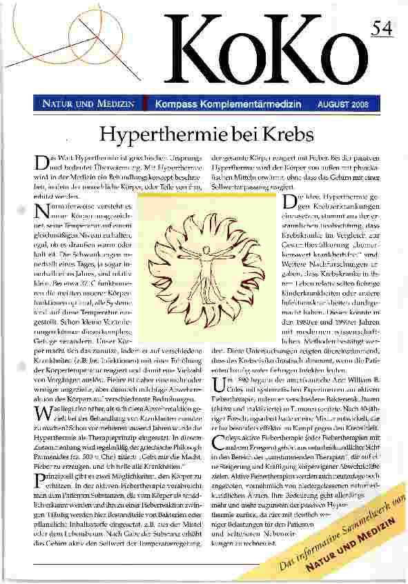Vorschauseite 1: Hyperthermie bei Krebs