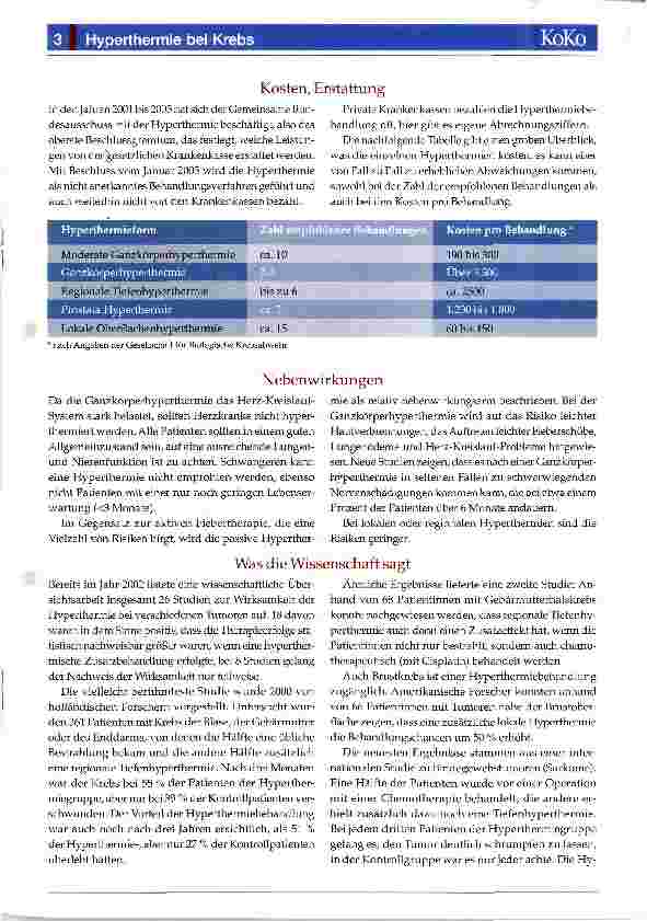 Vorschauseite 3: Hyperthermie bei Krebs