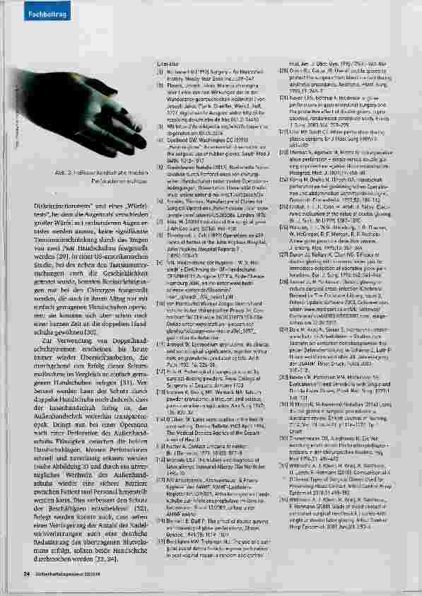 Vorschauseite 5: Vom Ziegenlederhandschuh zum Doppelhandschuhindikatorsystem