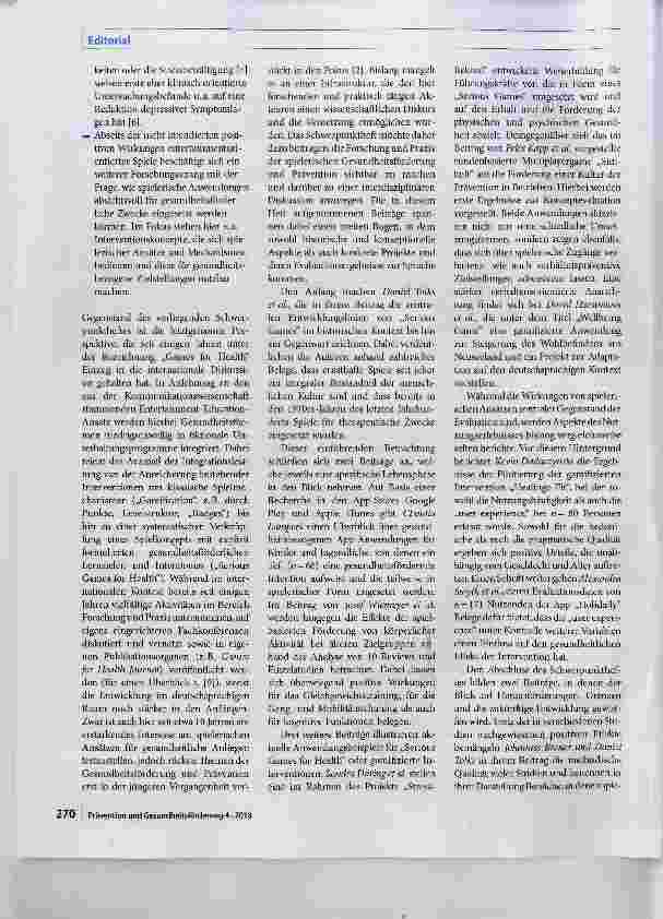 Vorschauseite 2: Spielerische Ansätze als innovative Kommunikationsstrategie der Gesundheitsförderung und Prävention