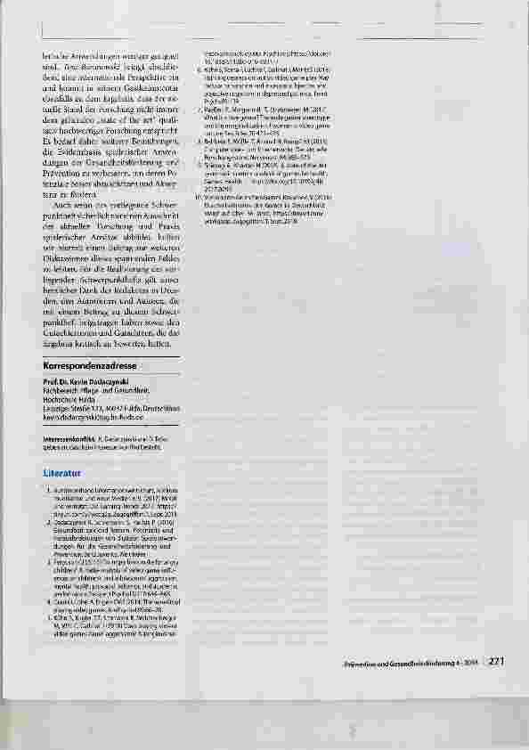 Vorschauseite 3: Spielerische Ansätze als innovative Kommunikationsstrategie der Gesundheitsförderung und Prävention