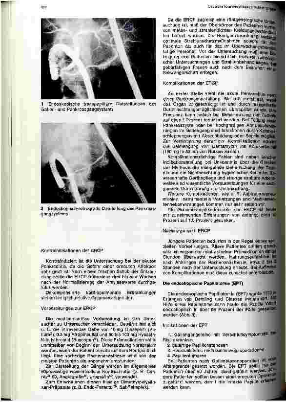 Vorschauseite 2: Duodenoskopie, ERCP und Papillotomie Vorund Nachsorge