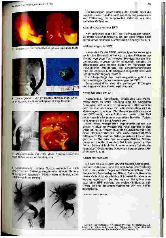 Vorschauseite 3: Duodenoskopie, ERCP und Papillotomie Vorund Nachsorge