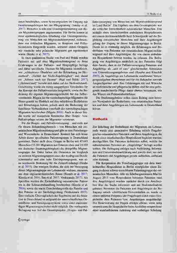 Vorschauseite 3: Bedürfnisse von Patienten mit Migrationshintergrund am Lebensende