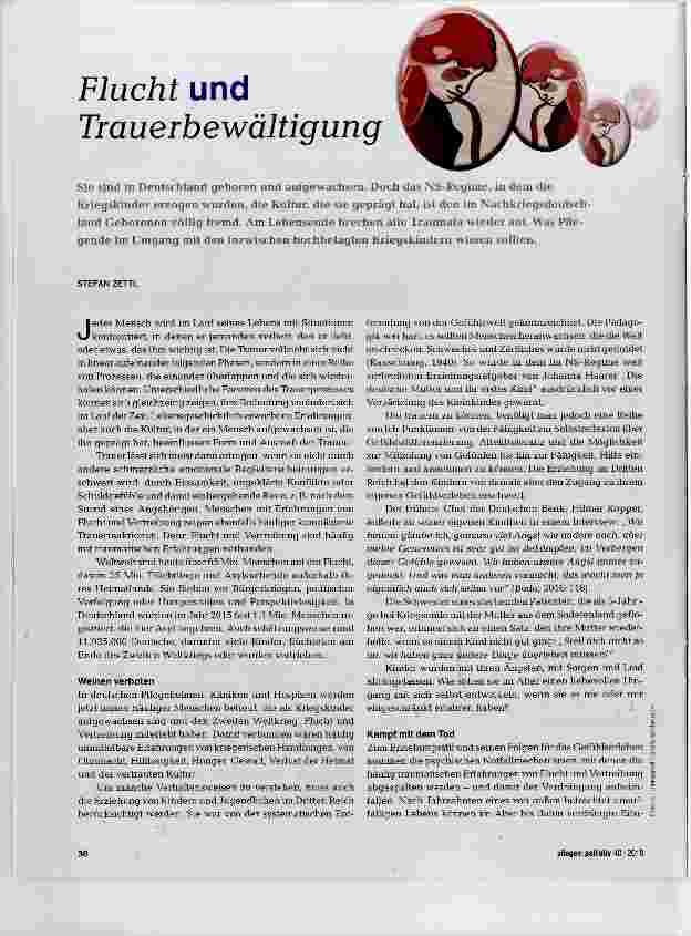 Vorschauseite 1: Flucht und Trauerbewältigung