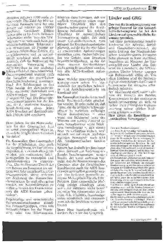 Vorschauseite 3: Interview mit Staatssekretär Dr. Peter Gauweiler