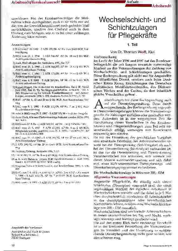 Vorschauseite 6: Die Entwicklungsklausel im Chefarztvertrag