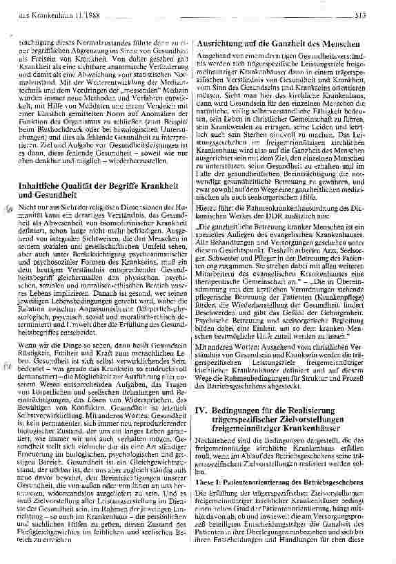 Vorschauseite 4: Besonderheiten des freigemeinnützigen Krankenhauses zwischen Theorie und Praxis