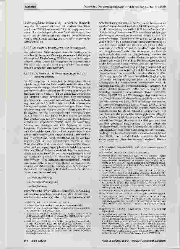 Vorschauseite 5: Die Vertragstypenwahl im Rahmen des §611 a I 5-6 BGB