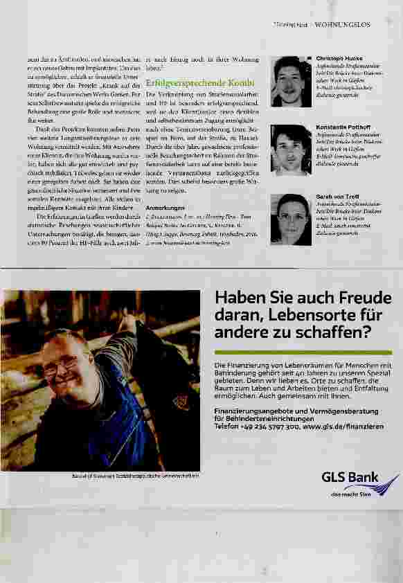 Vorschauseite 4: Zuerst kommt das Zuhause