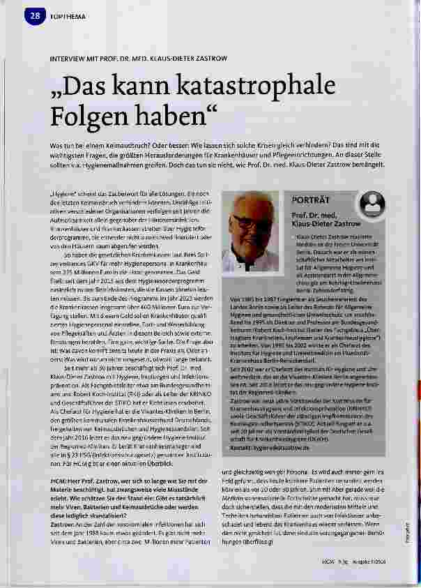 Vorschauseite 1: „Das kann katastrophale Folgen haben“
