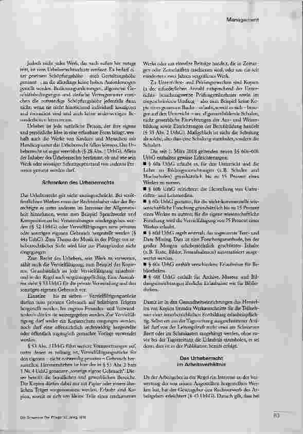 Vorschauseite 2: Was Pflegende über das Urheberrecht wissen sollten