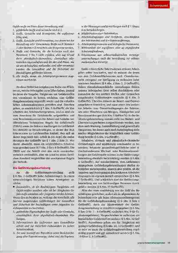 Vorschauseite 2: Persönliche Verantwortung von Gefahrstoffbeauftragten