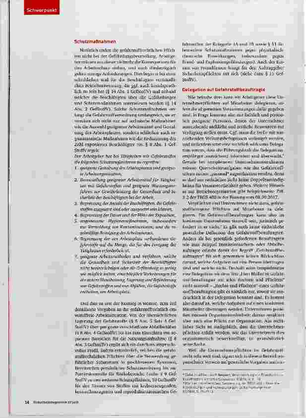 Vorschauseite 3: Persönliche Verantwortung von Gefahrstoffbeauftragten