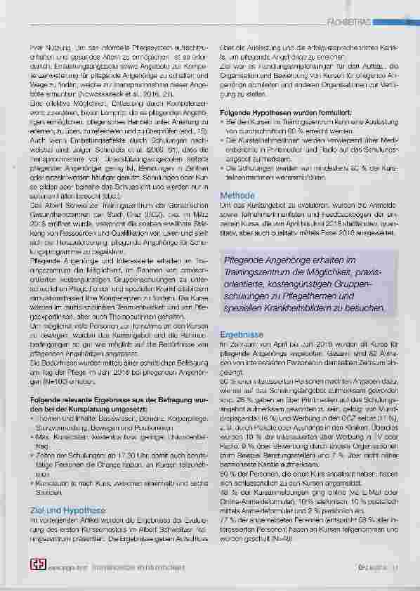 Vorschauseite 2: Altenpflege von Profis lernen: Zwischenbericht zur Evaluierung von Pflegekursen für pflegende Angehörige