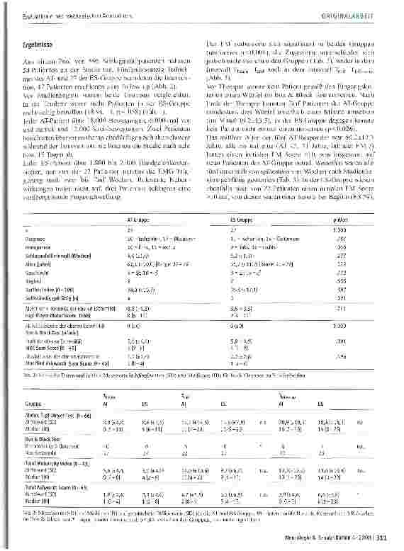 Vorschauseite 5: Evaluation eines mechanischen Armtrainers im Rahmen einer einfach verbündeten, randomisierten Studie