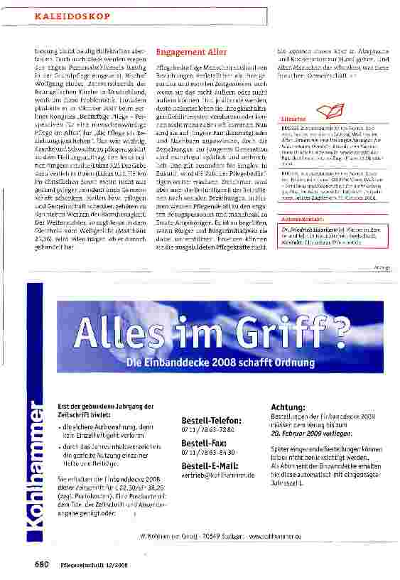 Vorschauseite 3: Beziehungspflege: aktueller denn je