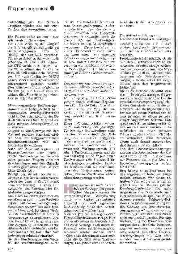 Vorschauseite 2: Die Privatisierung von landeseigenen Krankenhäusern aus arbeitsrechtlicher Sicht. 2. Teil