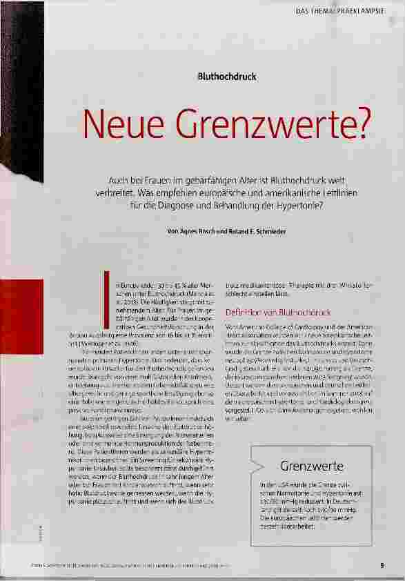 Vorschauseite 1: Neue Grenzwerte?