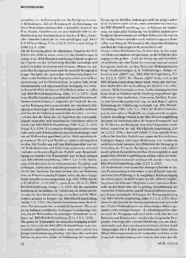 Vorschauseite 4: Aufbereitung von Medizinprodukten § 8 Abs. 1 MPBetreibV, §§ 14, 28 Abs. 1, Abs. 2 Satz 1 MPG