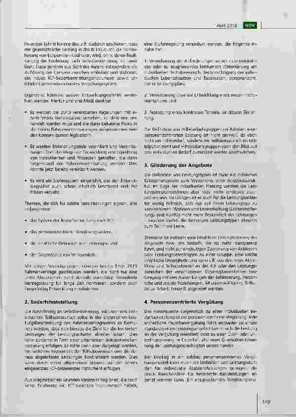 Vorschauseite 2: Rahmenvereinbarungen nach dem BTHG