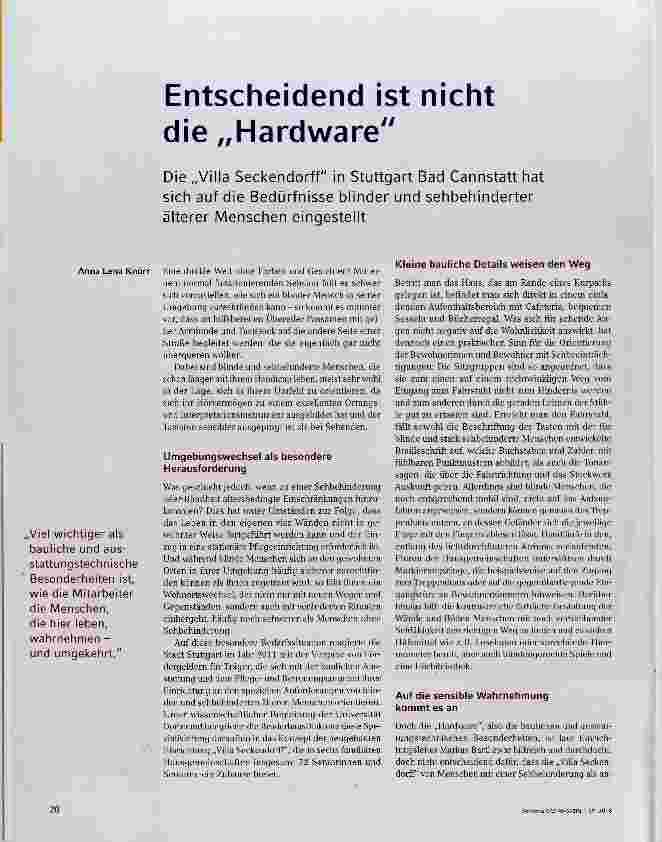 Vorschauseite 1: Entscheidend ist nicht die „Hardware