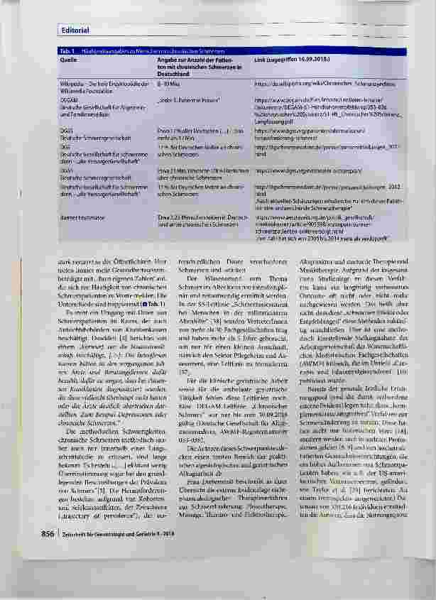 Vorschauseite 2: Schmerz und Alter