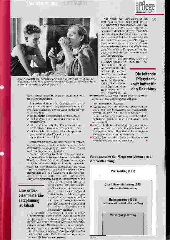Vorschauseite 3: Qualität als Baustein in der Pflegeversicherung Teil I: Definitionen, Stellung der leitenden Pflegefachkraft und Qualitätssicherungsverfahren