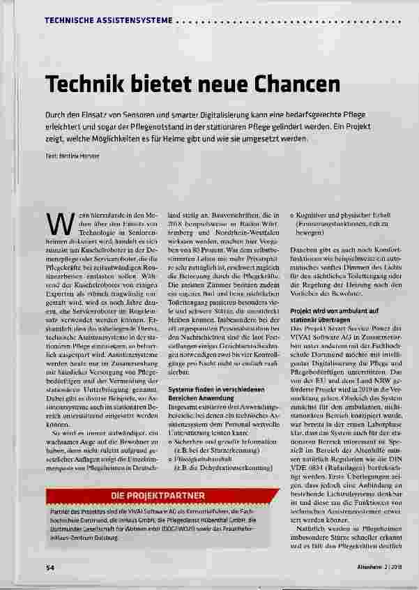 Vorschauseite 1: Technik bietet neue Chancen