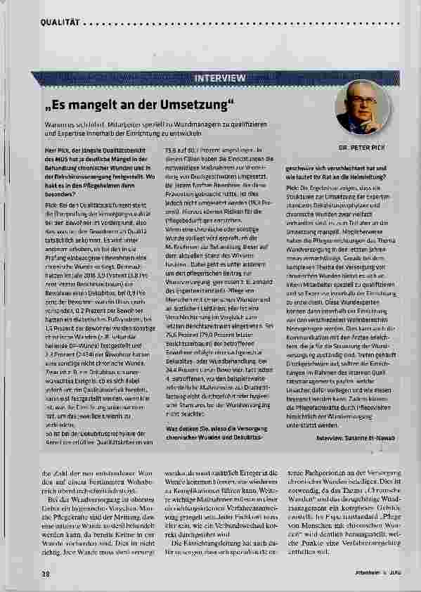 Vorschauseite 3: Die Wundversorgung sichern