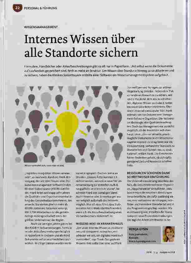 Vorschauseite 1: Internes Wissen über alle Standorte sichern