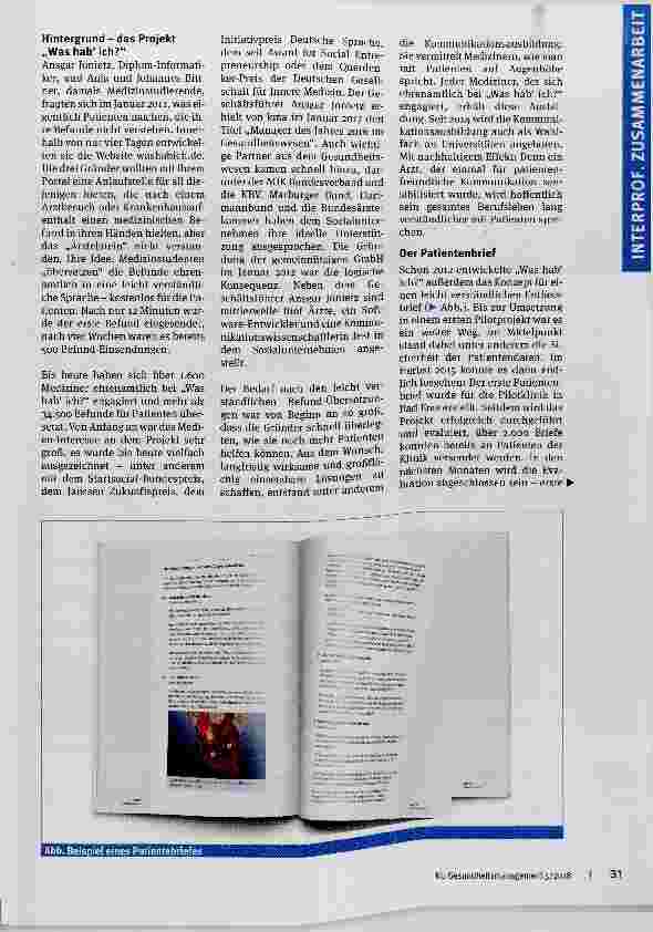 Vorschauseite 2: Leicht verständliche Entlassbriefe für Patienten