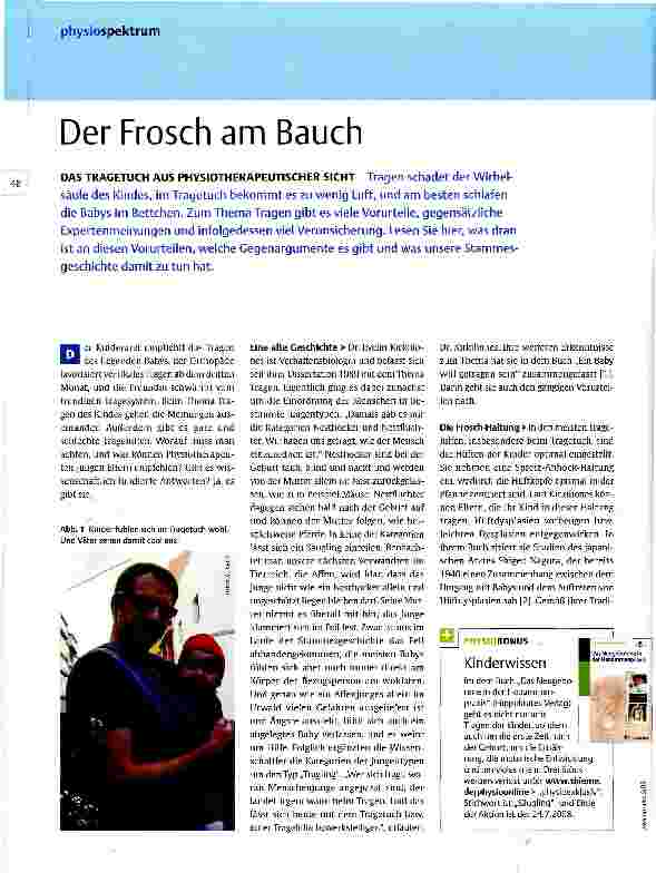 Vorschauseite 1: Der Frosch am Bauch