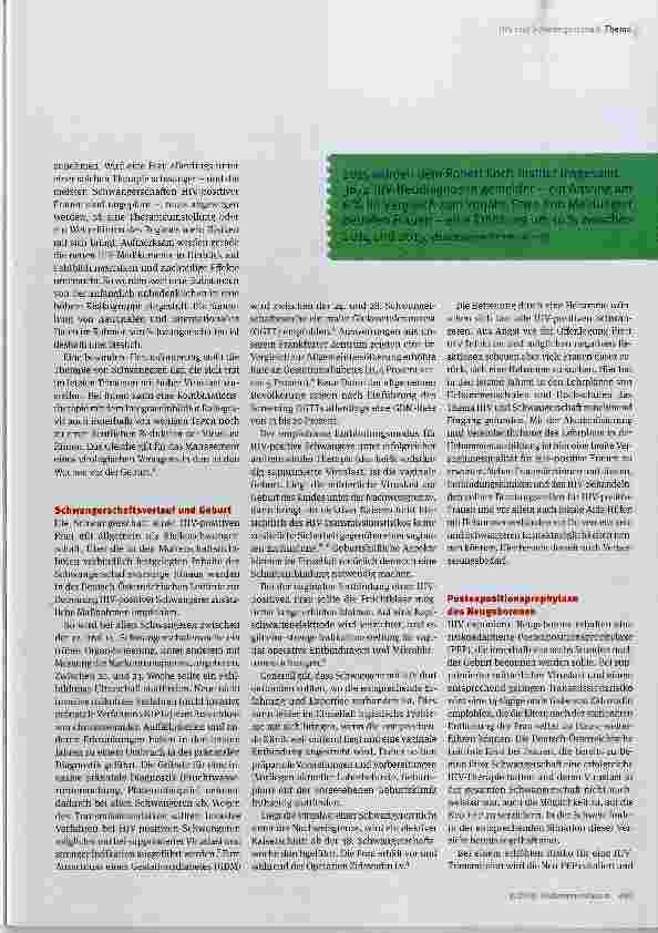 Vorschauseite 4: Eine Schwangerschaft mit HIV