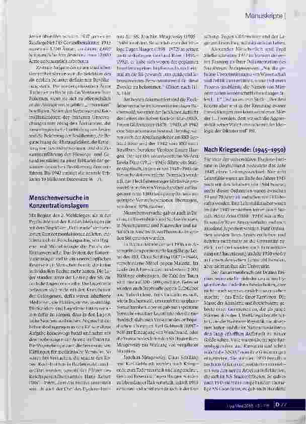 Vorschauseite 4: Die Deutschen Hygieniker und der Nationalsozialismus