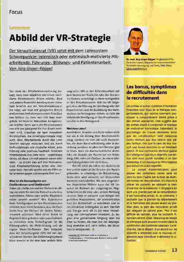 Vorschauseite 1: Abbild der VR-Strategie
