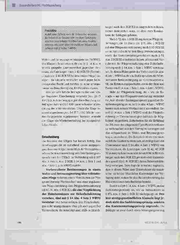 Vorschauseite 2: Gewährung einer Kaution auf die Überiassung eines Pflegeplatzes