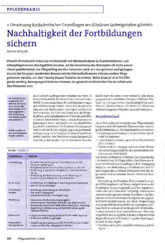 Vorschauseite 1: Nachhaltigkeit der Fortbildungen sichern