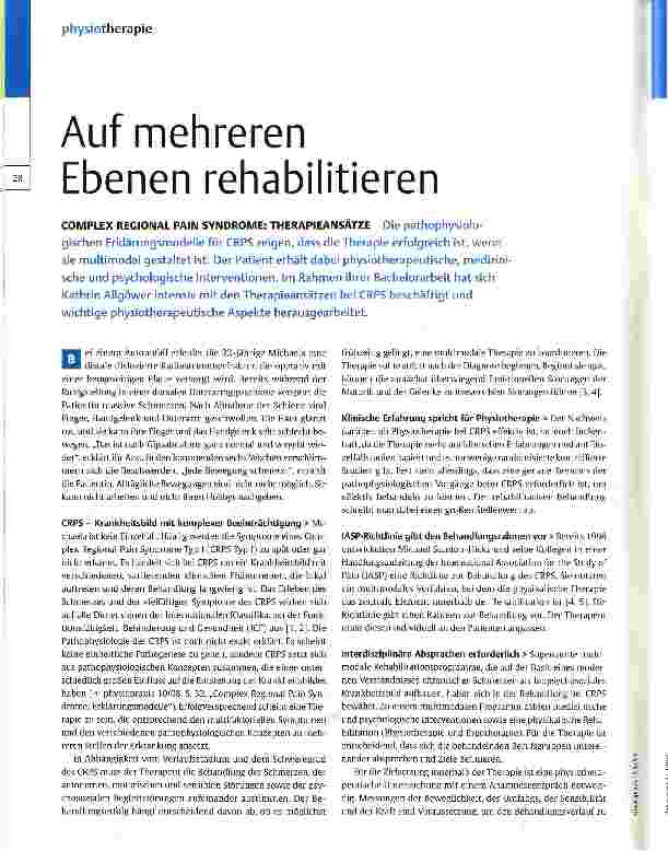 Vorschauseite 1: Auf mehreren Ebenen rehabilitieren