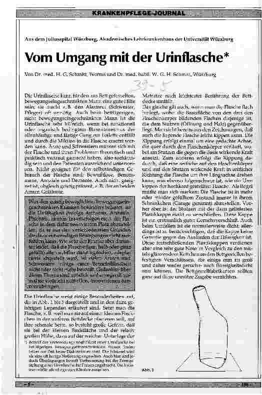 Vorschauseite 1: Von Umgang mit der Urinflasche