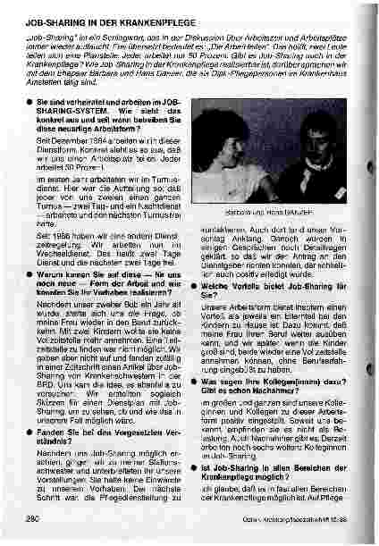 Vorschauseite 1: Job-charing in der Krankenpflegeschule Interview mit Barbara und Hans Danzer