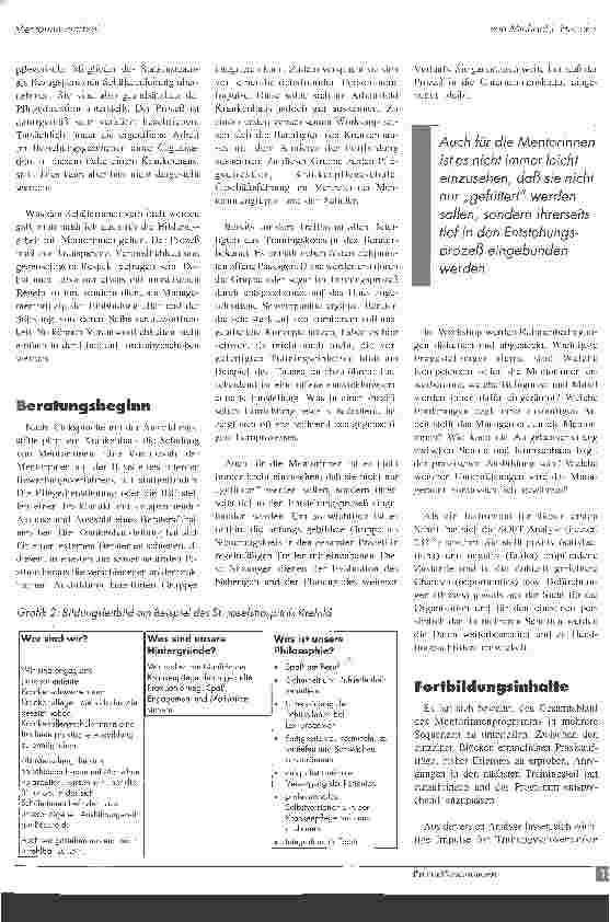 Vorschauseite 3: MentorInnenarbeit