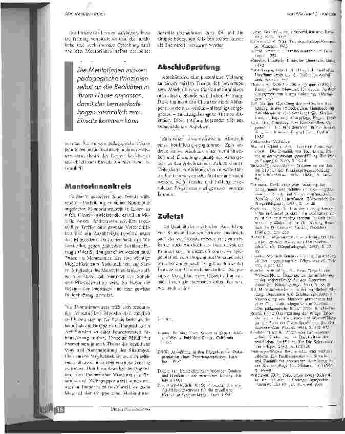 Vorschauseite 6: MentorInnenarbeit